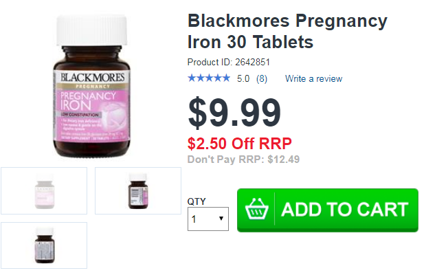 Blackmores Pregnancy Iron Blackmores Pregnancy Iron