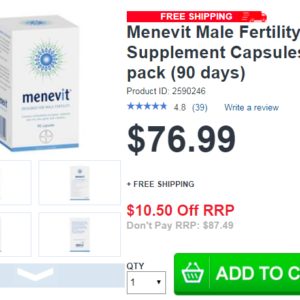 Menevit Male Fertility Supplement Capsules 90 pack (90 days)