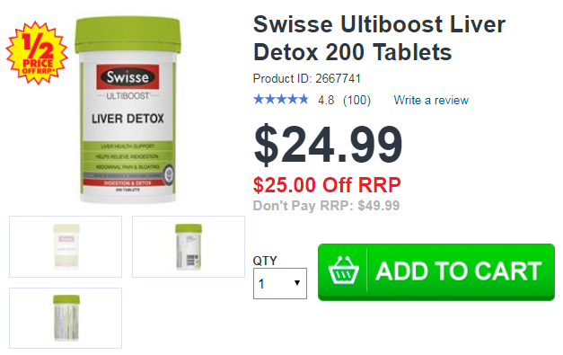 Swisse Ultiboost Liver Detox 200 Tablets Swisse Ultiboost Liver Detox 200 Tablets