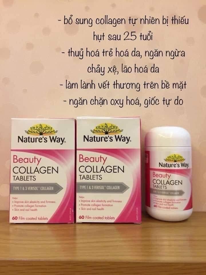 Viên uống Collagen Beauty Nature’s Way 60v Viên uống Collagen Beauty Nature’s Way 60v