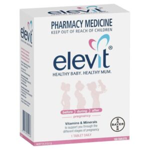 Elevit của Úc hộp 100 viên - Vitamin tổng hợp cho phụ nữ mang thai và cho con bú