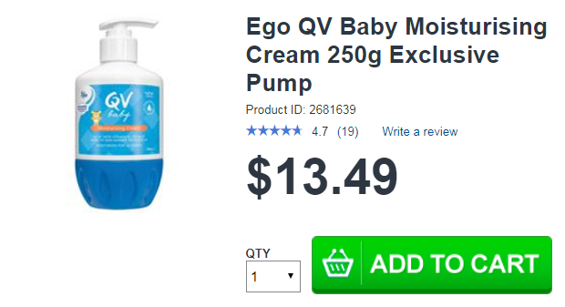 Ego QV Baby Moisturising Cream 250g