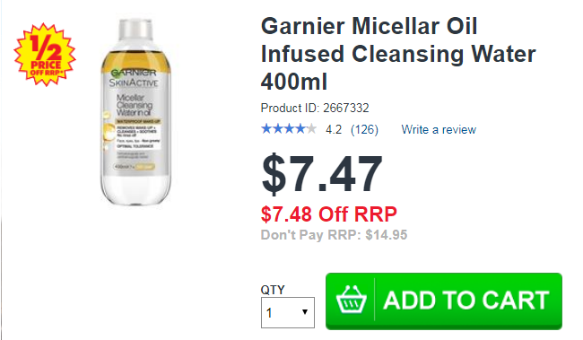 Garnier Micellar Oil Infuse 400ml Garnier Micellar Oil Infuse 400ml