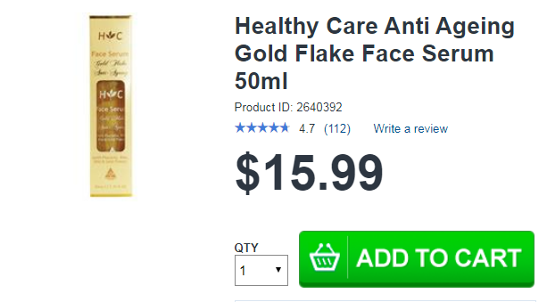 Healthy Care Anti Ageing Gold Flake Face 50ml Healthy Care Anti Ageing Gold Flake Face 50ml