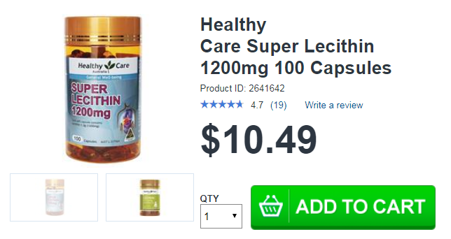 Lecithin Healthy Care 1200 mg Lecithin Healthy Care 1200 mg