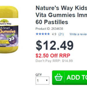 Nature Way kids smart Vita Gummies Immunity 60 pastilles