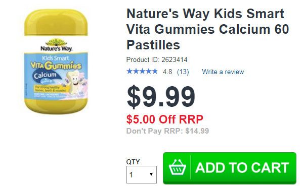 Nature Way kids smart Vita Gummies calcium 60 viên Nature Way kids smart Vita Gummies calcium 60 viên