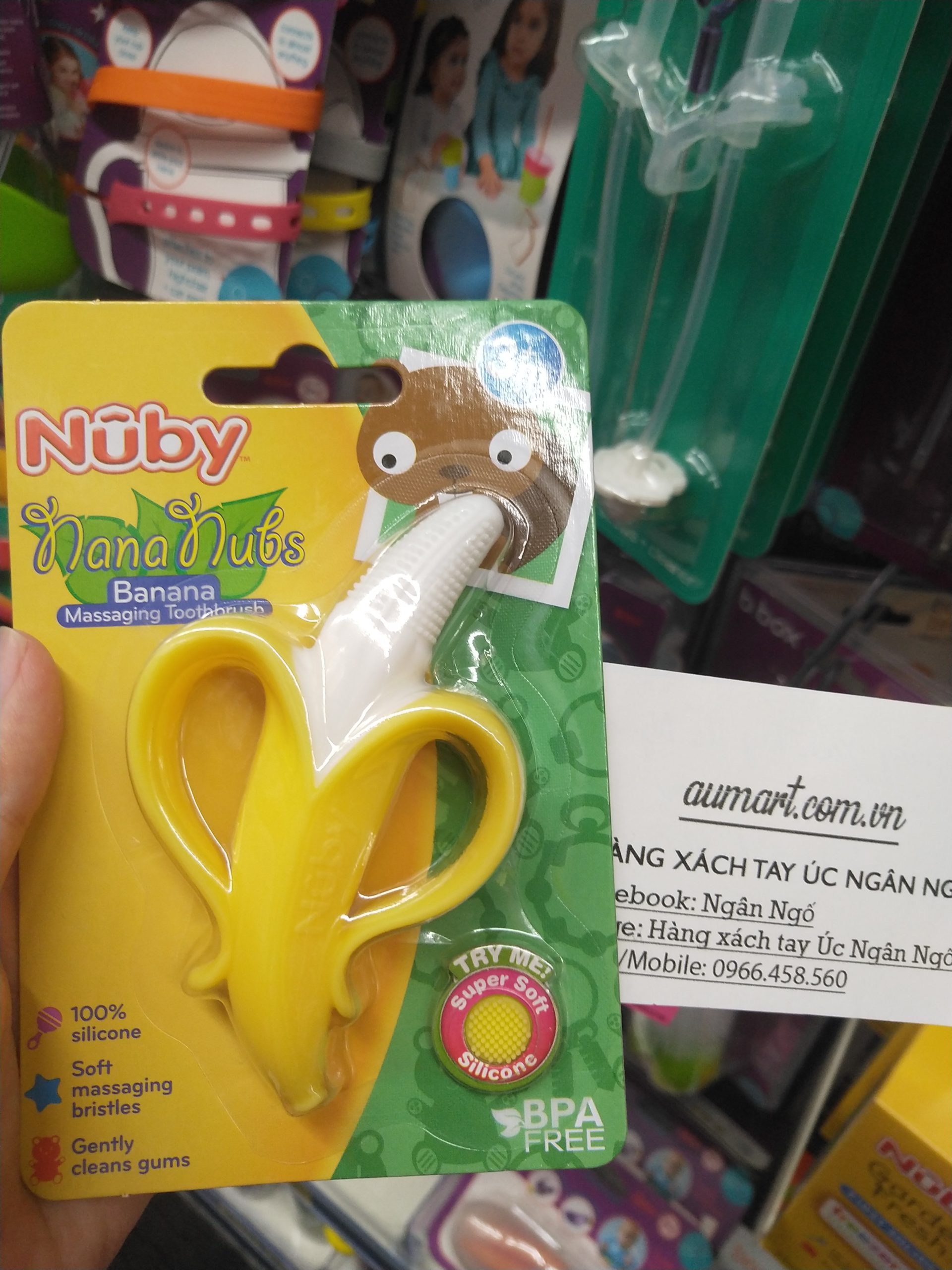 Nuby Nananubs Banana Massaging Toothbrush Nuby Nananubs Banana Massaging Toothbrush