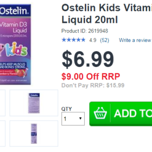Ostelin Vitamin D3 Liquid Kids