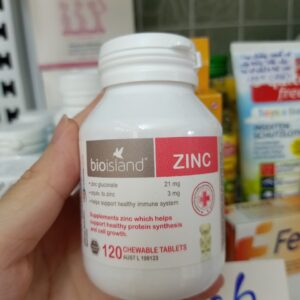Bio Island Zinc 120 Viên Hỗ Trợ Bổ Sung Kẽm Cho Tre
