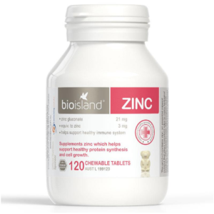 Bio Island Zinc 120 Viên Hỗ Trợ Bổ Sung Kẽm Cho Tre