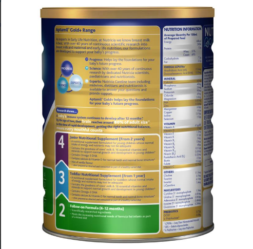 Sữa Aptamil Gold Plus số 2 cho bé từ 6-12 tháng tuổi