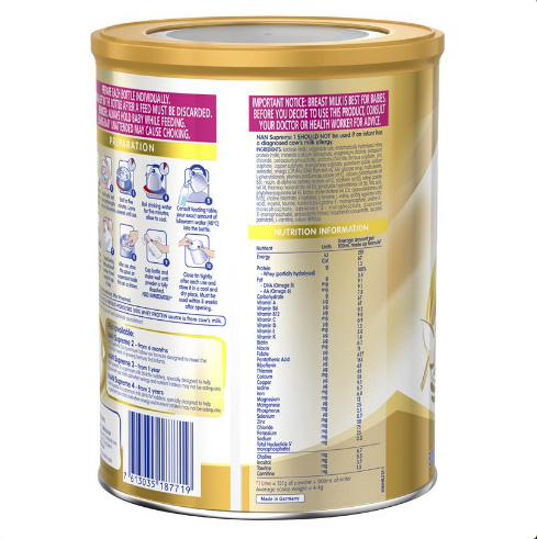 Sữa bột NAN Supreme Formula số 1 cho bé từ 0-6tháng tuổi 800g