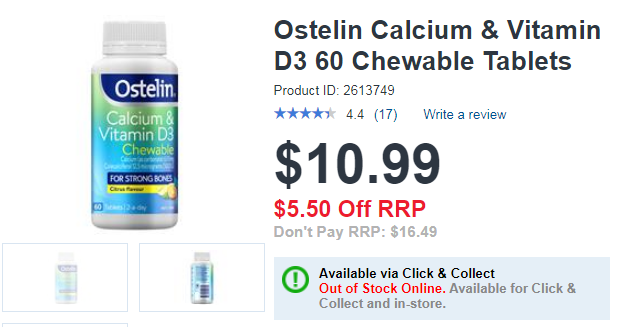 Ostelin Canxi Chewable cho bà bầu 60 viên