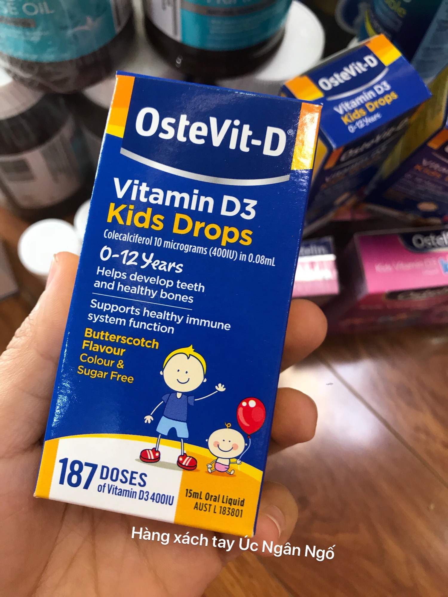 Vitamin D3 Dạng Giọt - Ostevit Của Úc Cho Bé Từ 0-12 Tuổi