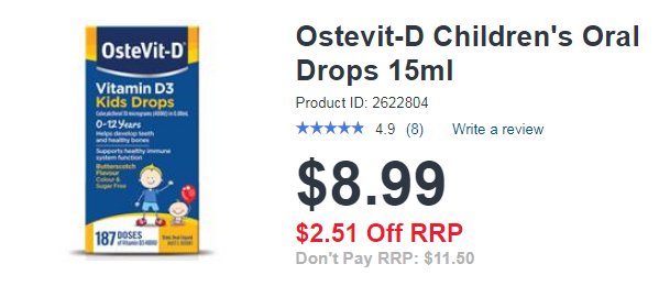 Vitamin D3 Dạng Giọt – Ostevit Của Úc Cho Bé Từ 0-12 Tuổi