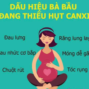 dấu hiệu của bà bầu thiếu can xi