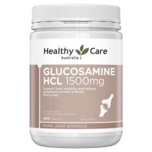 Viên uống hỗ trợ xương khớp glucosamine HCL 1500mg Healthy Care Úc, 400 viên