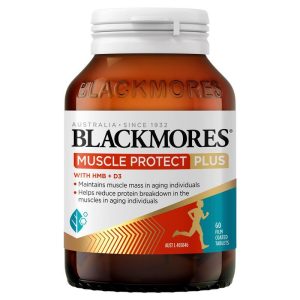 Viên uống hỗ trợ tăng cường cơ bắp Blackmores Muscle Protect Plus 60 viên